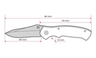 Нож складной 206 мм, ручка алюминий + пластик, 4 отверточные насадки мультитул INTERTOOL HT-0595 - зображення 8