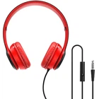 Накладные наушники Borofone BO5 (3.5mm/1.2m) Красный