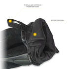 Тактичні шкіряні зимові рукавички на флісовій підкладці GlovesUA мод.312-б Чорний 9.5 - зображення 5