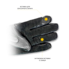 Тактические кожаные зимние перчатки на флисовой подкладке GlovesUA мод.312-б Черный 9.5 - изображение 6