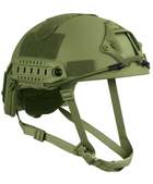 Баллистическая шлем-каска Fast цвета олива стандарта NATO (NIJ 3A) M/L - изображение 1