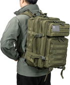 Військовий тактичний рюкзак Molle Army Assault QT&QY 45 літрів 45 x 33 x 30 см Olive - зображення 3