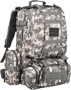 Американский тактический рюкзак Molle Army Assault QT&QY 60 литров - изображение 1