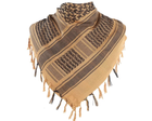 Платок шарф арафатка, шемаг, куфия 110см - Black/Khaki Primo хаки - изображение 5