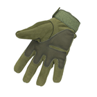 Перчатки тактические OKLAI 705 Green M мужские полнопалые военные с защитой TR_8287-30870 - изображение 4