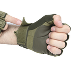 Перчатки тактические короткие Han-Wild HW72 мужские беспалые Green XL (SK-9875-42468) - изображение 3