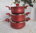 Набор посуды 6 пр O.M.S. Collection OMS 3027-Red