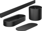 Комплект аксесуарів Hansgrohe WallStoris 4в1 Matt Black 27968670