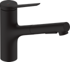 Смеситель для кухни Hansgrohe Zesis M33 150 2jet с вытяжным изливом Matt Black 74800670