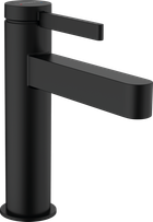 Смеситель для умывальника Hansgrohe Finoris 110 с донным клапаном push-open черный матовый 76020670