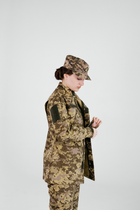 Тактична жіноча військова форма комплект костюм, (Кітель + Штани), Камуфляж: Піксель ЗСУ ММ-14, Розмір: S - зображення 3