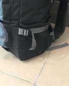 Універсальний рюкзак тактичний 75 літрів, військовий водовідштовхувальний рюкзак із щільної тактичної тканини чорно-синій - зображення 3