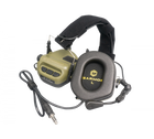 Навушники тактичні активні Earmor M32 MOD3 Олива - зображення 4