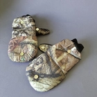 Мужские перчатки зимние тактические для охоты на флисе с откидной варежкой Tactical Камуфляж лес (9209) - изображение 3