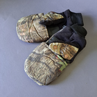 Мужские перчатки зимние тактические для охоты на флисе с откидной варежкой Tactical Камуфляж лес (9209) - изображение 4