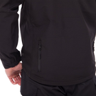 Флисовая куртка тактическая мужская военная Куртка на флисе с капюшоном TACTICAL Черный (5707) 3XL - изображение 8