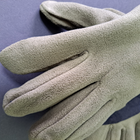 Мужские перчатки рукавицы зимние тактические для зимней рыбалки охоты флисовые Tactical Олива (9228) - изображение 6