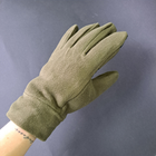 Мужские перчатки рукавицы зимние тактические для зимней рыбалки охоты флисовые Tactical Олива (9228) - изображение 8