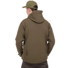 Флисовая куртка тактическая мужская военная Куртка на флисе с капюшоном TACTICAL Оливковый (5707) L - изображение 2