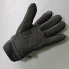 Мужские перчатки рукавицы зимние тактические для зимней рыбалки охоты флисовые Tactical Черные (9228) - изображение 3