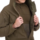 Флисовая куртка тактическая мужская военная Куртка на флисе с капюшоном TACTICAL Оливковый (5707) L - изображение 10