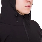 Флісова куртка тактична чоловіча військова Куртка на флісі з капюшоном TACTICAL Чорний (5707) XL - зображення 5