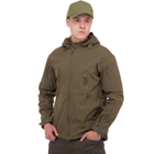 Флисовая куртка тактическая мужская военная Куртка на флисе с капюшоном TACTICAL Оливковый (5707) XXL - изображение 1