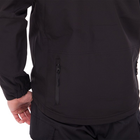 Флісова куртка тактична чоловіча військова Куртка на флісі з капюшоном TACTICAL Чорний (5707) XL - зображення 9
