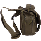 Прочная тактическая сумка через плечо военная однолямочная из ткани SILVER KNIGHT Оливковый (TY-517) - изображение 6