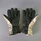 Чоловічі рукавички зимові тактичні для зимової риболовлі полювання на флісі Tactical Камуфляж ліс (9229) - зображення 3