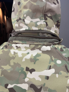 Куртка тактична зимова Softshell, Wolftrap, Мультикам, розмір 4XL, тепла зимова куртка для військових софтшел - зображення 10