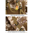 Большой рюкзак тактический армейский туристический Armory Tacal-A4-Brown Pixel для ЗСУ, военный, универсальный на 100л с дождевиком Коричневый - изображение 13