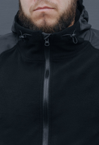 Тактическая флисовая кофта на молнии с капюшоном XXL black - изображение 7