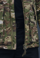 Куртка зимняя тактическая на молнии с капюшоном XXL multicam - изображение 9