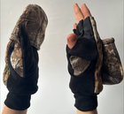 Рукавички-рукавички зимові теплі флісові на застібках - зображення 2