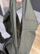 Куртка тактическая, Softshell, цвет Олива, размер XXL, демисезонная флисовая куртка для военных Софтшелл - изображение 6