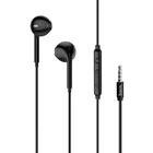 Наушники проводные Hoco M55 вкладыши с микрофоном Black
