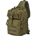 Тактический рюкзак M04 20л. штурмовой, военный мужская сумка через плечо (оливковый) - изображение 1
