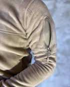 Армейская Кофта флисовая VOGEL карманы на рукавах Цвет койот M - изображение 4