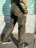 Військові брюки Tactic (тактичні штани) SoftShell Хакі зимові 48 - изображение 5