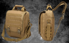 Сумка-рюкзак тактична TacticBag A28 30 л, пісочна - зображення 6