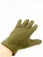 Перчатки тактические полнопалые на флисе утепленные с мехом (пара), размер универсальный, цвет зеленый - изображение 3