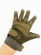 Перчатки тактические полнопалые (пара), утепленные на флисе, размер ХL, цвет олива - изображение 1
