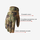 Перчатки Тактические с Пальцами Порезозащитные Противоскользящие ClefersTac MEGL размер М - Зеленый Мультикам (5002366) - изображение 3