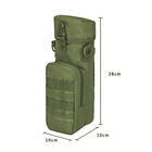 Сумка тактическая для термоса AOKALI Outdoor A34 (Green) однотонная мужская военная многофункциональная LOZ - изображение 3