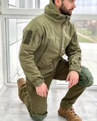 Куртка тактическая Softshell Оливковая теплая куртка для военных софтшелл 2XL - изображение 10