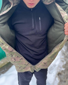 Куртка бушлат тактическая зимняя водонепроницаемая Мультикам Теплая зимняя куртка для военных 56 - изображение 4