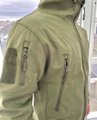 Куртка тактическая Softshell Оливковая теплая куртка для военных софтшелл S - изображение 8