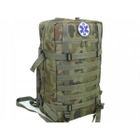 Рюкзак медицинский, военный EagleMed PM-1 WZ93 Зеленый камуфляж 30 л с системой Molle + нагрудный ремень - изображение 1