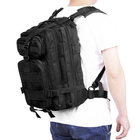 Армейский Рюкзак Тактический Штурмовой M05B на 25л. Цвет Черный - изображение 9